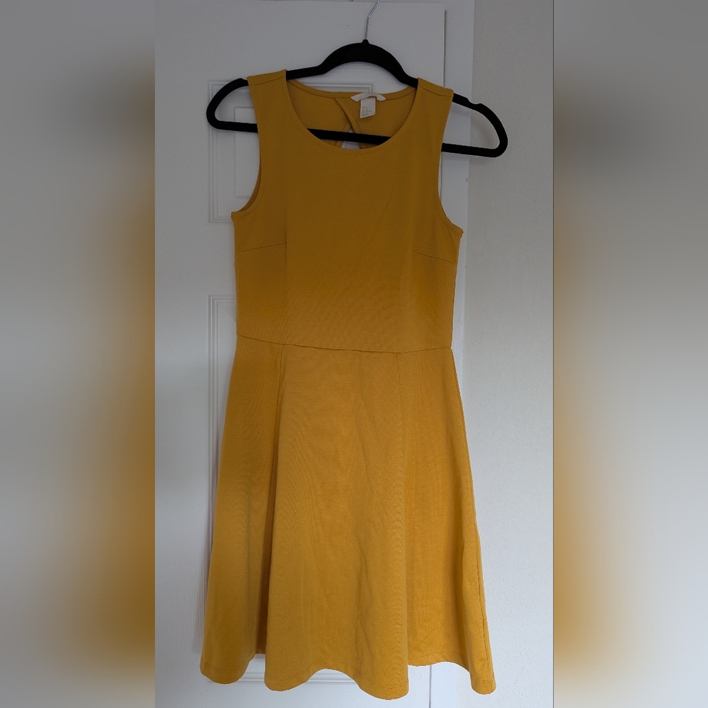 H&M Mustard Yellow Mini Dress